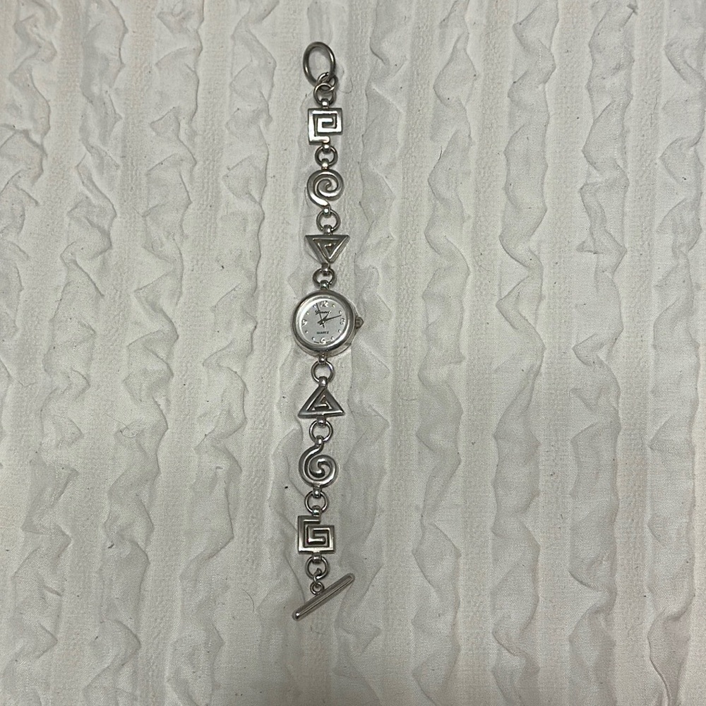 Cute sterling silver abstract watch